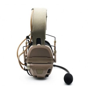 Гарнитура активная FCS AMP Tactic Rev. 6.1 Communication Headset, цвет песочный (TAN)
